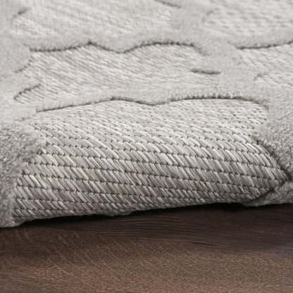 5' X 7' Gray Indoor Outdoor Area Rug