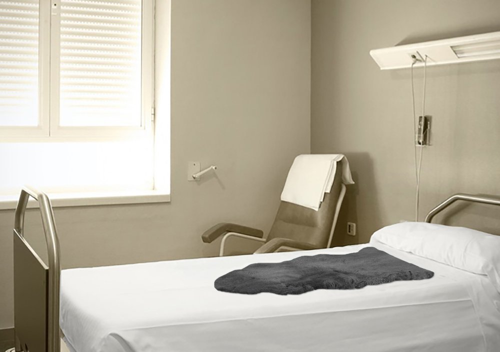 Charcoal Plain Weave Faux Fur Solid Color Throw HomeRoots