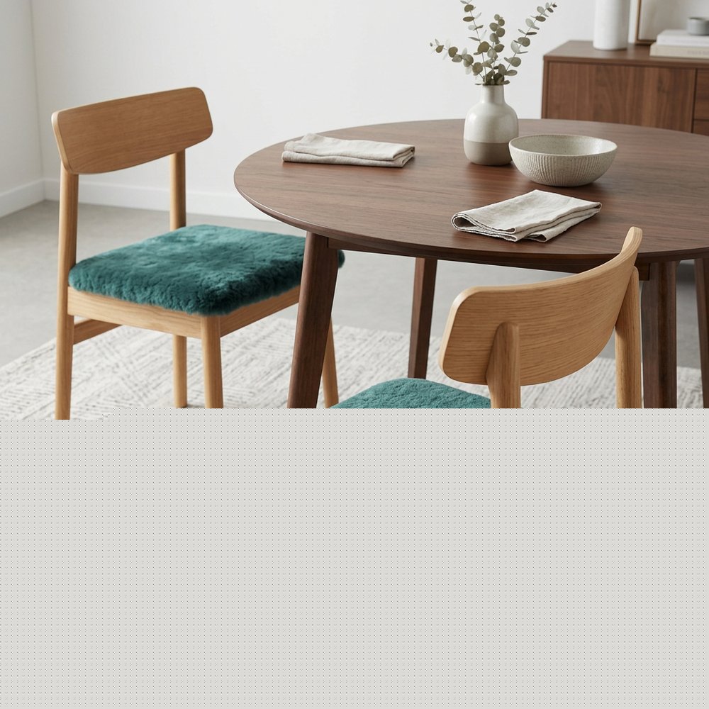 Set Of Two 17" X 17" Emerald Linen Solid Color Dining Chair Pad HomeRoots