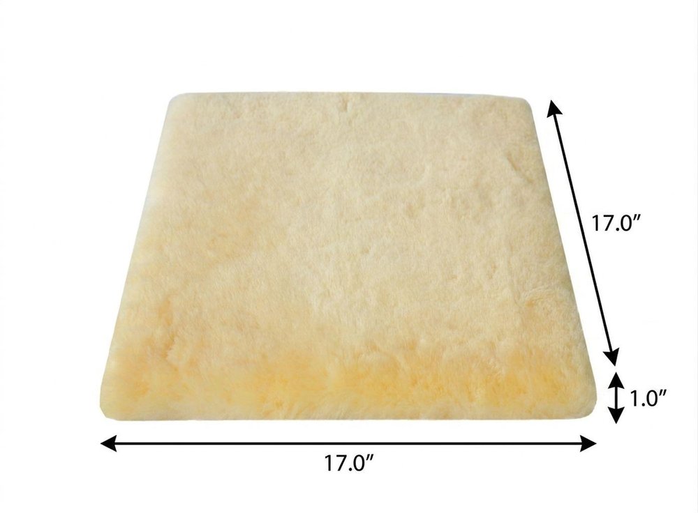 Set Of Two 17" X 17" Cornsilk Linen Solid Color Dining Chair Pad HomeRoots