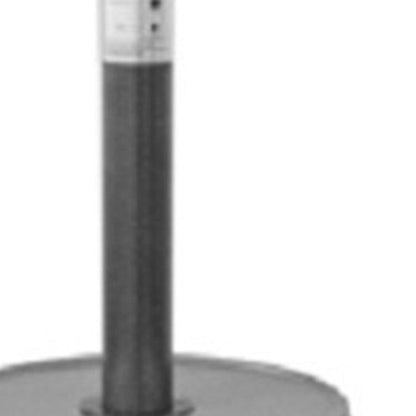 48000 BTU Silver Steel Propane Cylindrical Pole Standing Patio Heater - FurniFindUSA