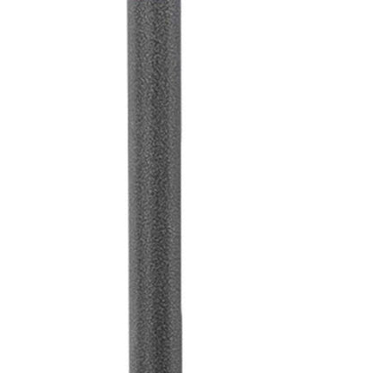 48000 BTU Silver Steel Propane Cylindrical Pole Standing Patio Heater - FurniFindUSA