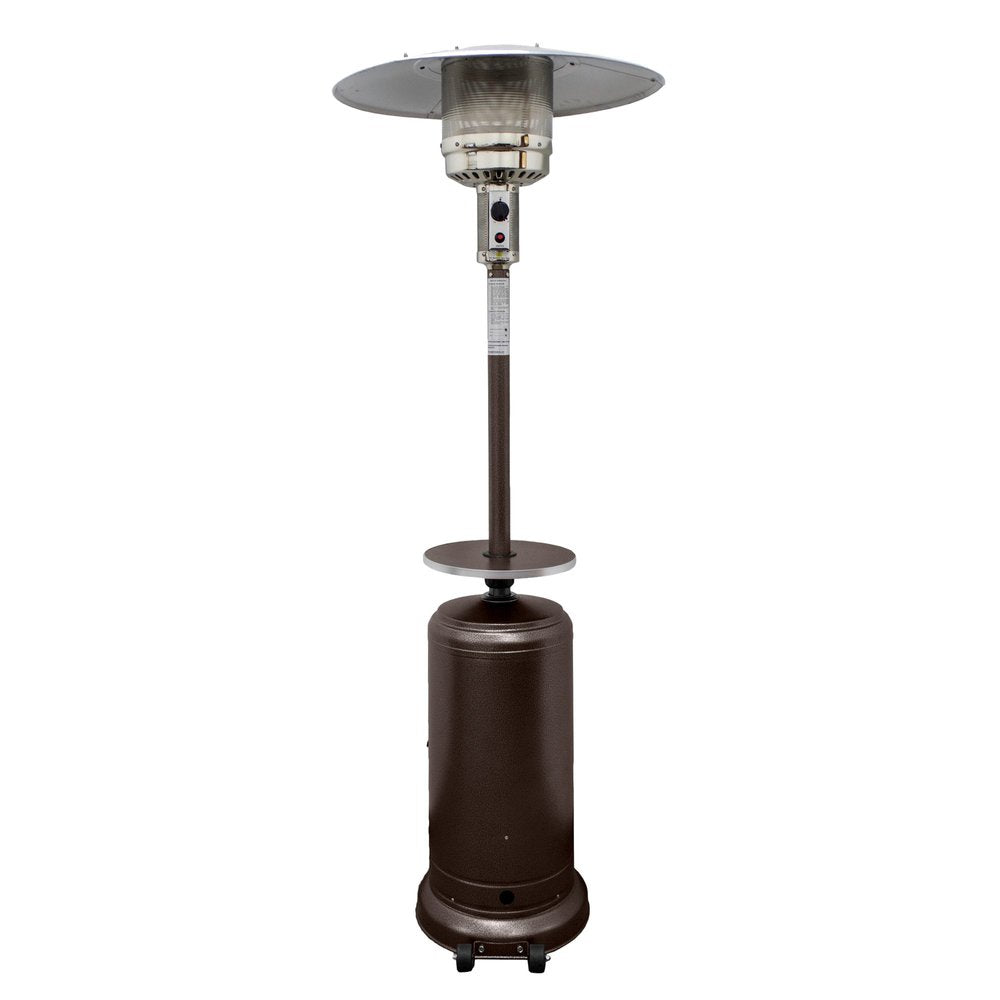 48000 BTU Bronze Steel Propane Cylindrical Pole Standing Patio Heater HomeRoots