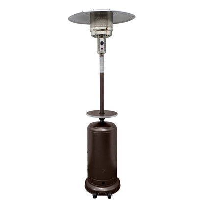 48000 BTU Bronze Steel Propane Cylindrical Pole Standing Patio Heater HomeRoots