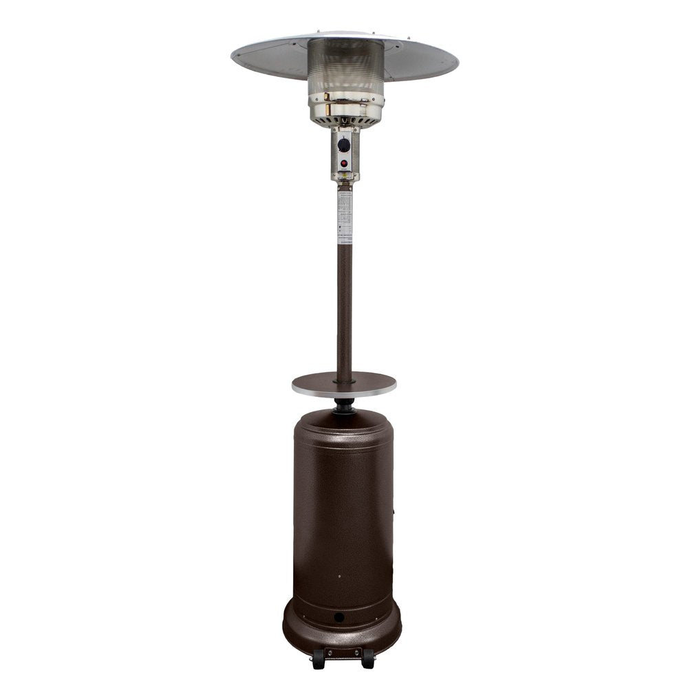 48000 BTU Bronze Steel Propane Cylindrical Pole Standing Patio Heater HomeRoots