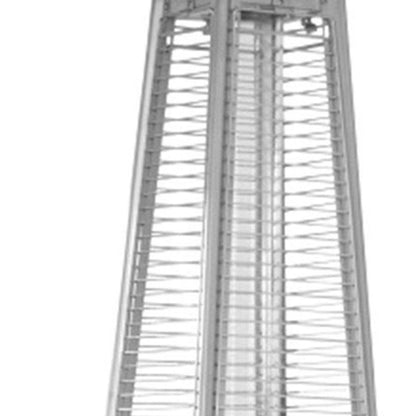 41000 BTU Black Steel Propane Triangular Pyramid Standing Patio Heater - FurniFindUSA