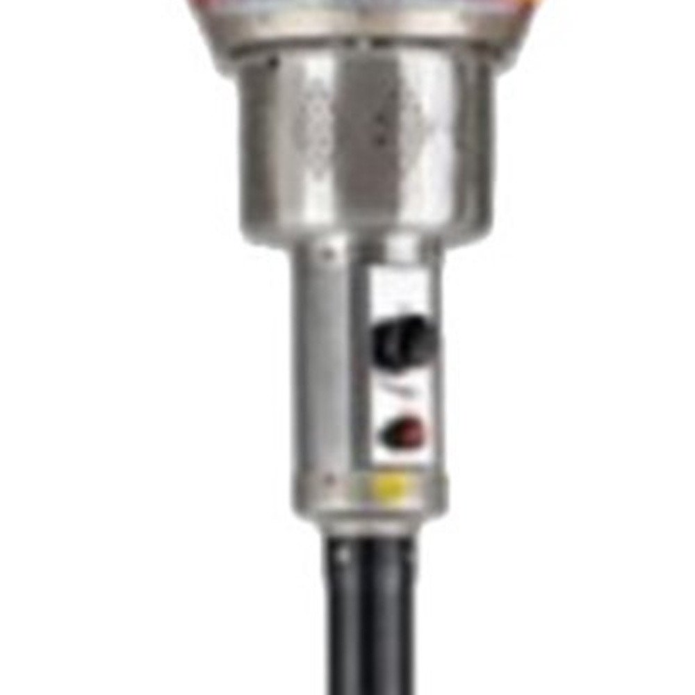 40000 BTU Black Steel Propane Cylindrical Pole Standing Patio Heater HomeRoots