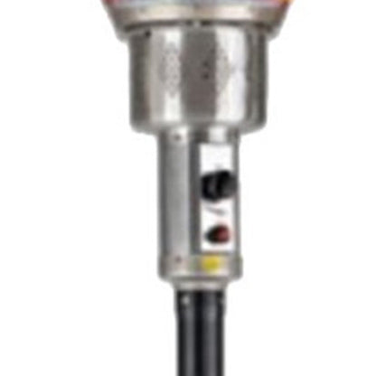 40000 BTU Black Steel Propane Cylindrical Pole Standing Patio Heater HomeRoots