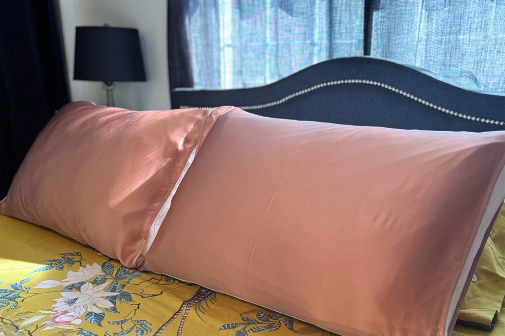 Bronze Silk Open Ended Pillowcase HomeRoots