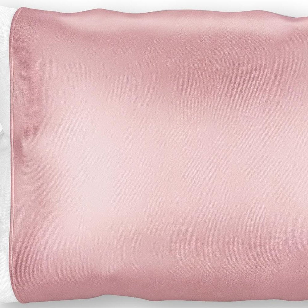 Dusty Rose Silk Open Ended Pillowcase HomeRoots