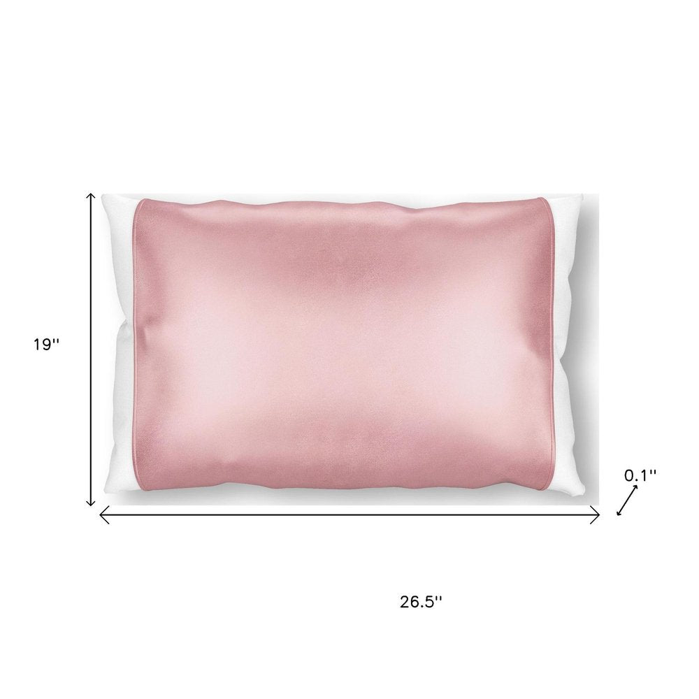 Dusty Rose Silk Open Ended Pillowcase HomeRoots