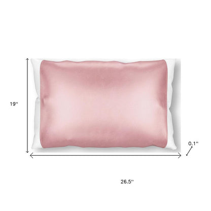 Dusty Rose Silk Open Ended Pillowcase HomeRoots