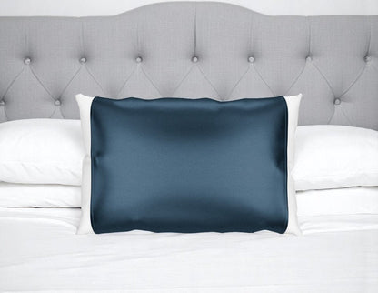 Blue Silk Open Ended Pillowcase HomeRoots