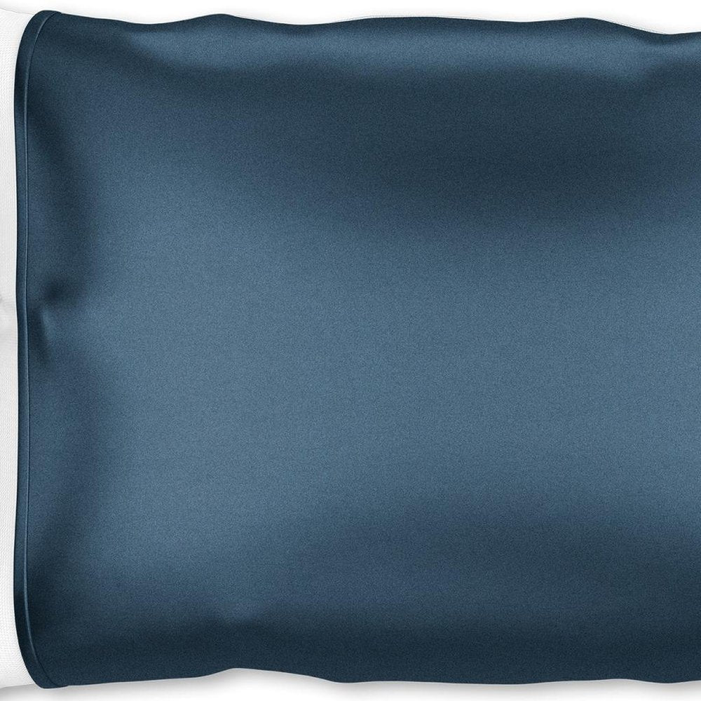 Blue Silk Open Ended Pillowcase HomeRoots