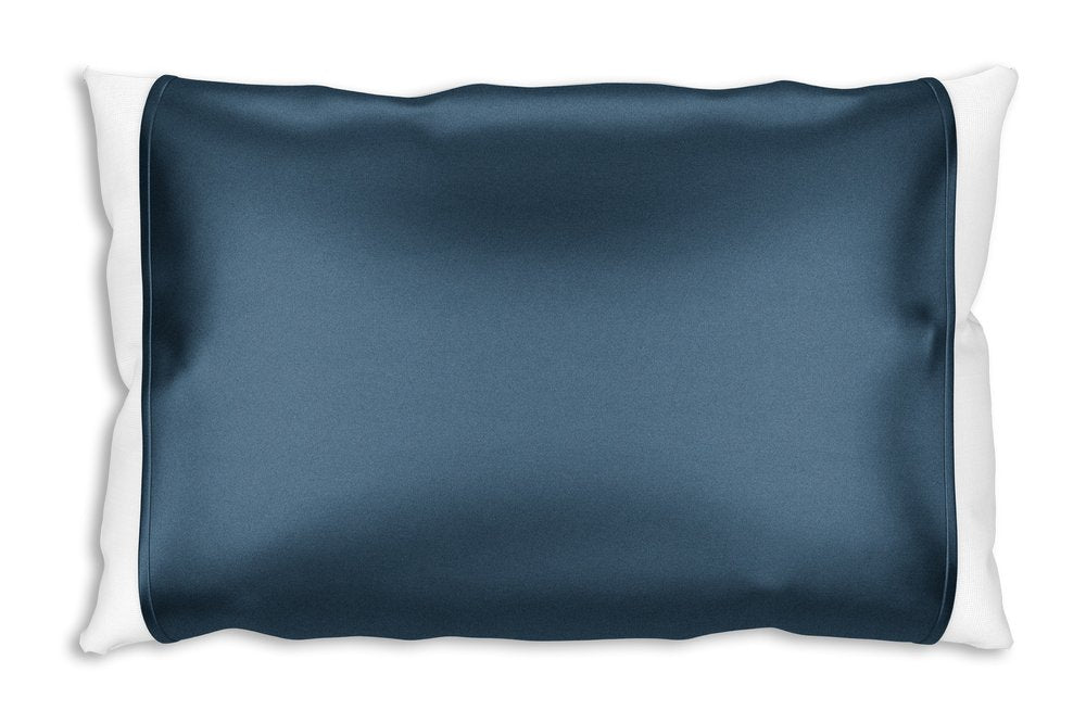 Blue Silk Open Ended Pillowcase HomeRoots
