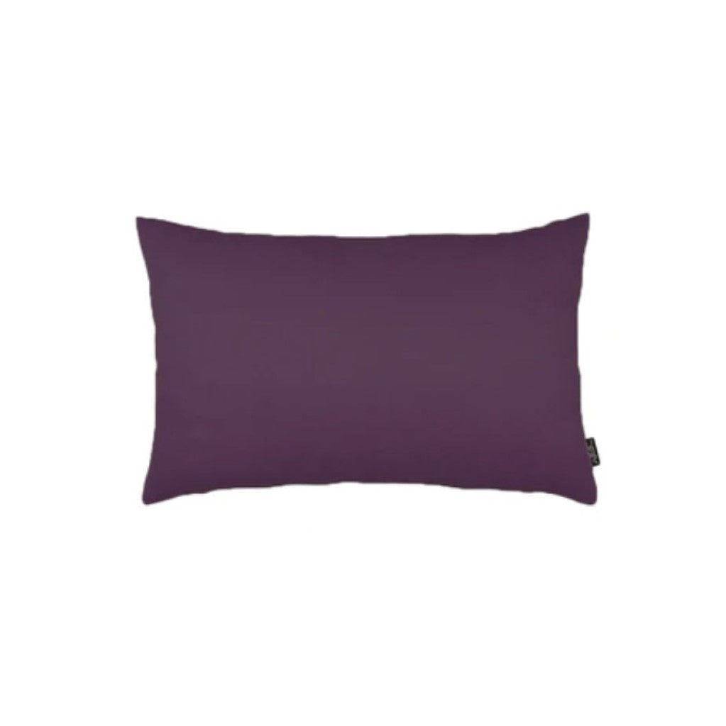 Set Of Two 12" X 20" Purple Polyester Zippered Pillow Cover FurniFindUSA