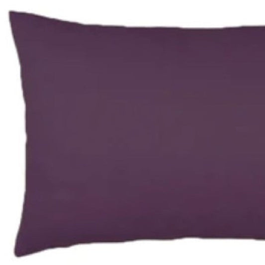Set Of Two 12" X 20" Purple Polyester Zippered Pillow Cover FurniFindUSA