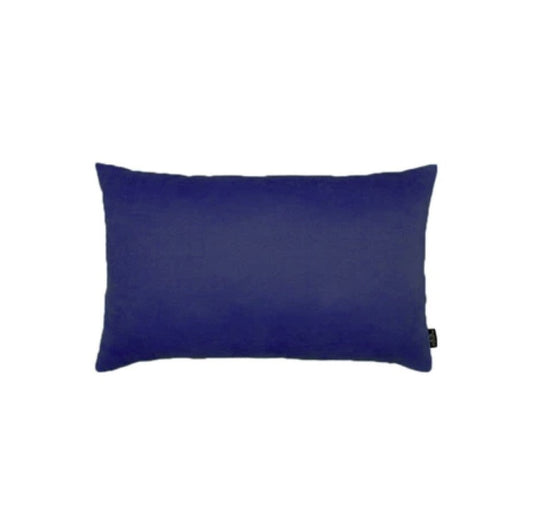 Set Of Two 12" X 20" Navy Blue Polyester Zippered Pillow Cover FurniFindUSA
