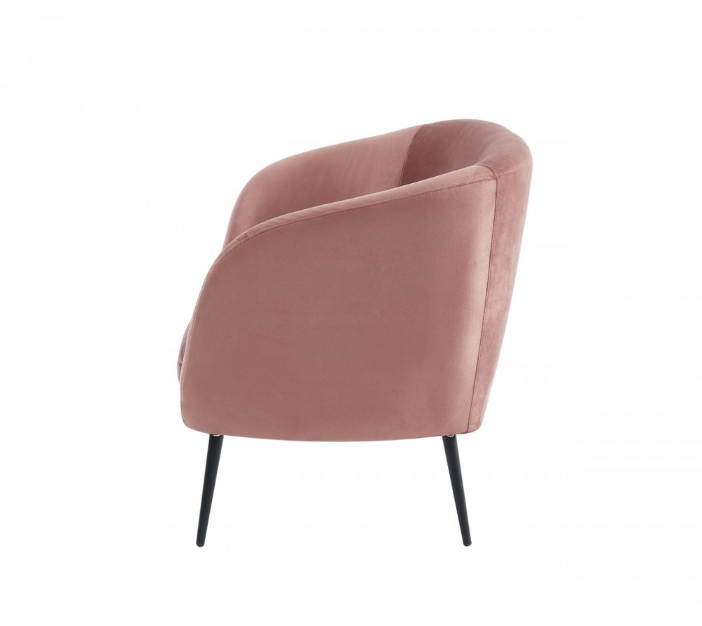 75" Coral Sofa With Black Legs HomeRoots