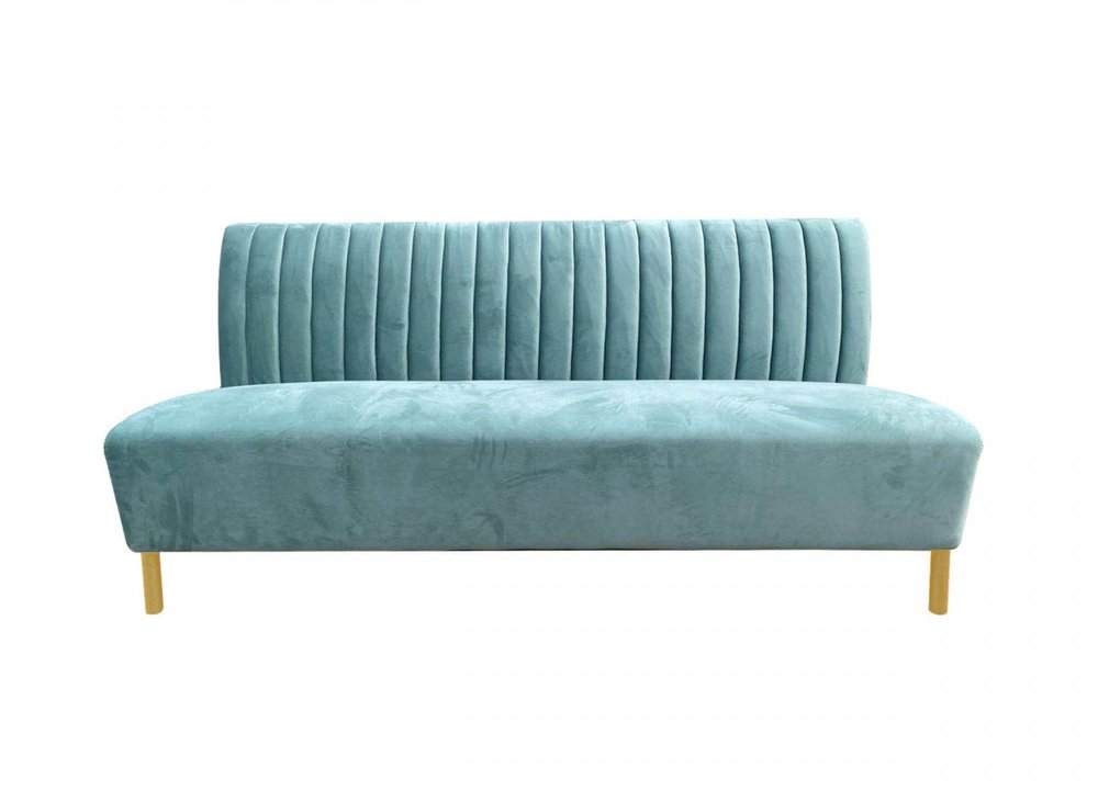 71" Light Gray Velvet Sofa With Gold Legs HomeRoots