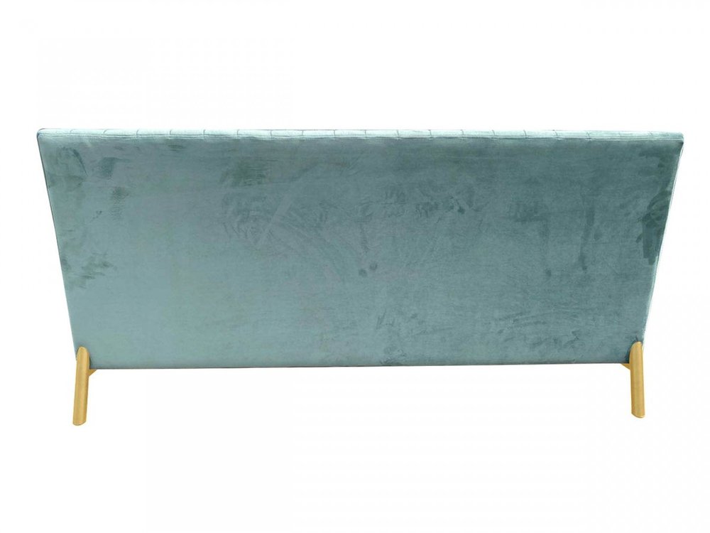 71" Light Gray Velvet Sofa With Gold Legs HomeRoots