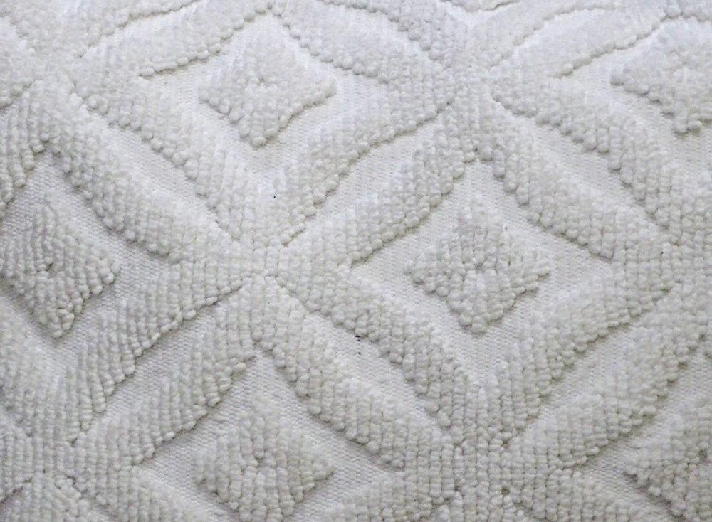 18"x18" White Indoor Outdoor Ogee Decorative Pillow — view 5