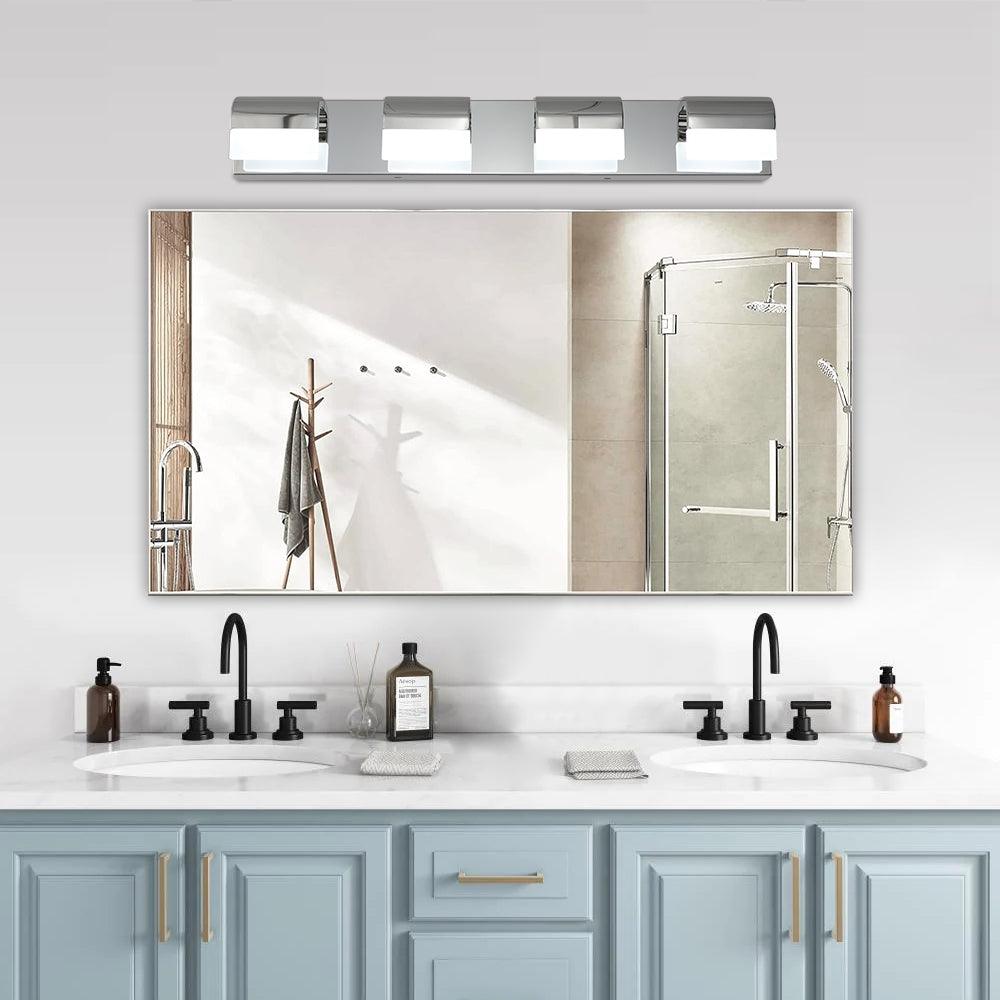 Modern Bathroom Vanity Lighting 4-Light LED Vanity Lights Over Mirror Bath Wall Lighting - FurniFindUSA