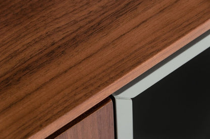 Urban Warm 71" Brown Gray and Charcoal Buffet Server HomeRoots