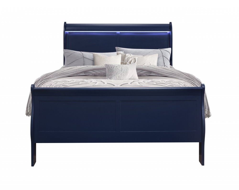 Solid Wood Standard Upholstered Bed HomeRoots