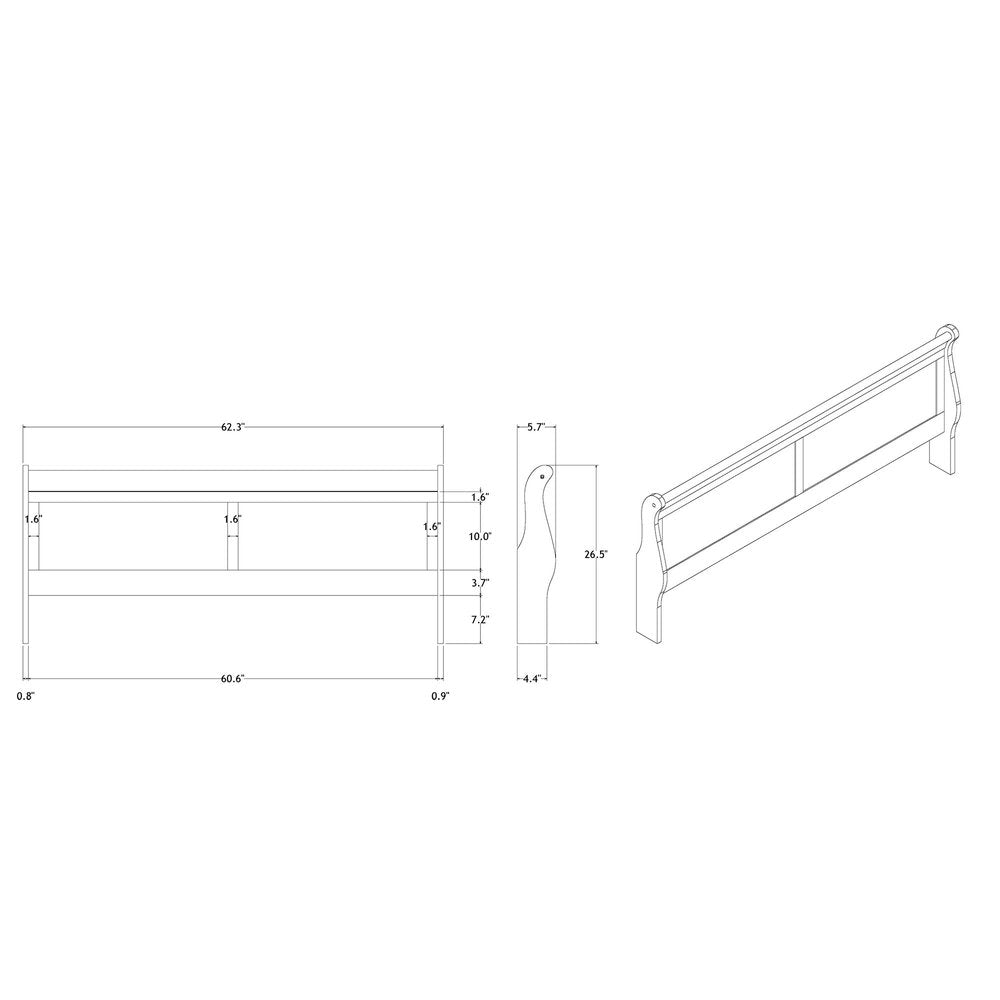 Blue Upholstered Queen Bed Frame With No — view 9