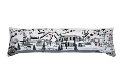 46" White Aspen Daylight Skyline Lumbar Decorative Pillow FurniFindUSA