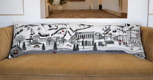 46" White Aspen Daylight Skyline Lumbar Decorative Pillow FurniFindUSA