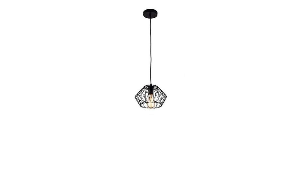Black Unique Statement Metal Dimmable Chandelier With Black Shades HomeRoots