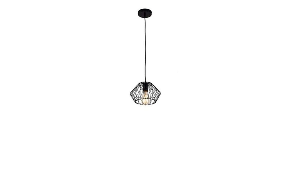 Black Unique Statement Metal Dimmable Chandelier With Black Shades HomeRoots