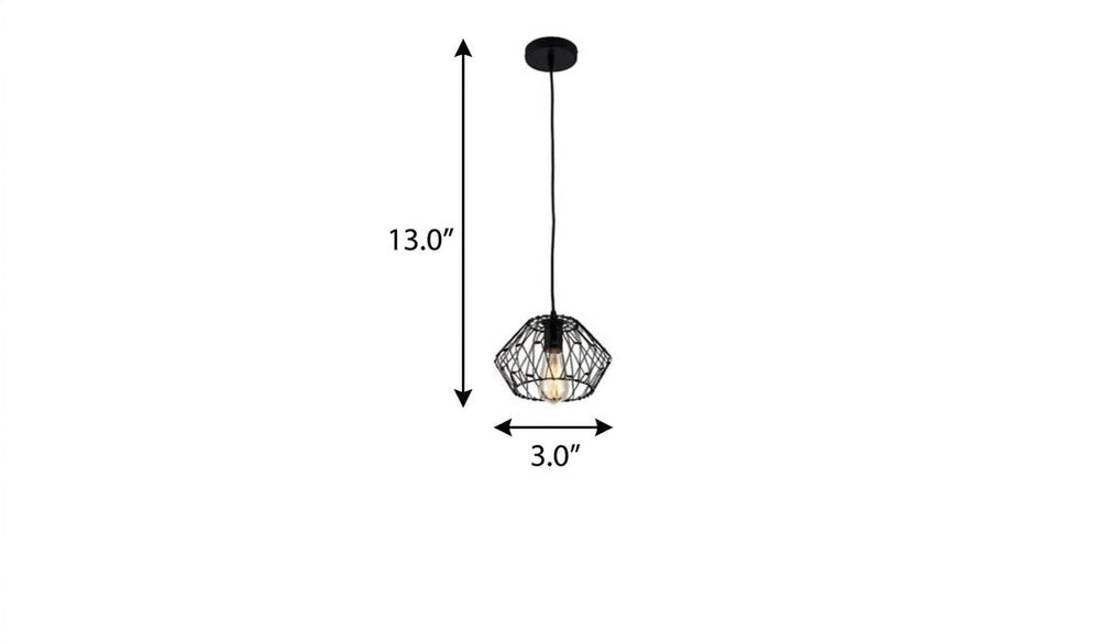 Black Unique Statement Metal Dimmable Chandelier With Black Shades HomeRoots