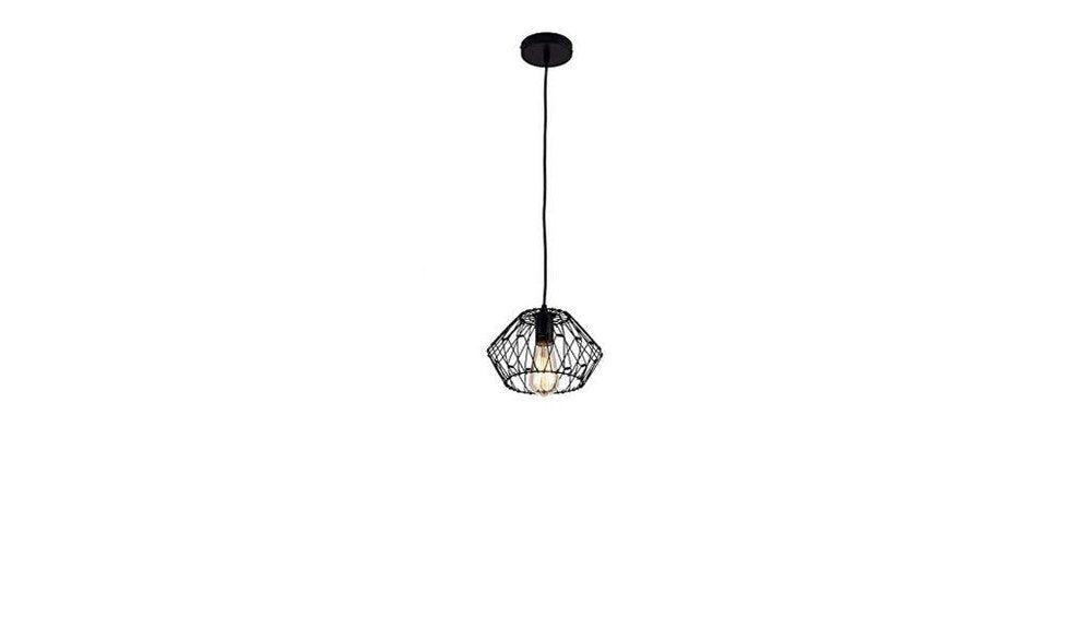 Black Unique Statement Metal Dimmable Chandelier With Black Shades HomeRoots