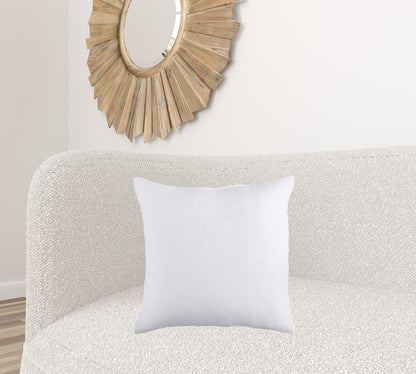 20" X 20" White Blown Seam 100% Cotton Throw Pillow Insert FurniFindUSA