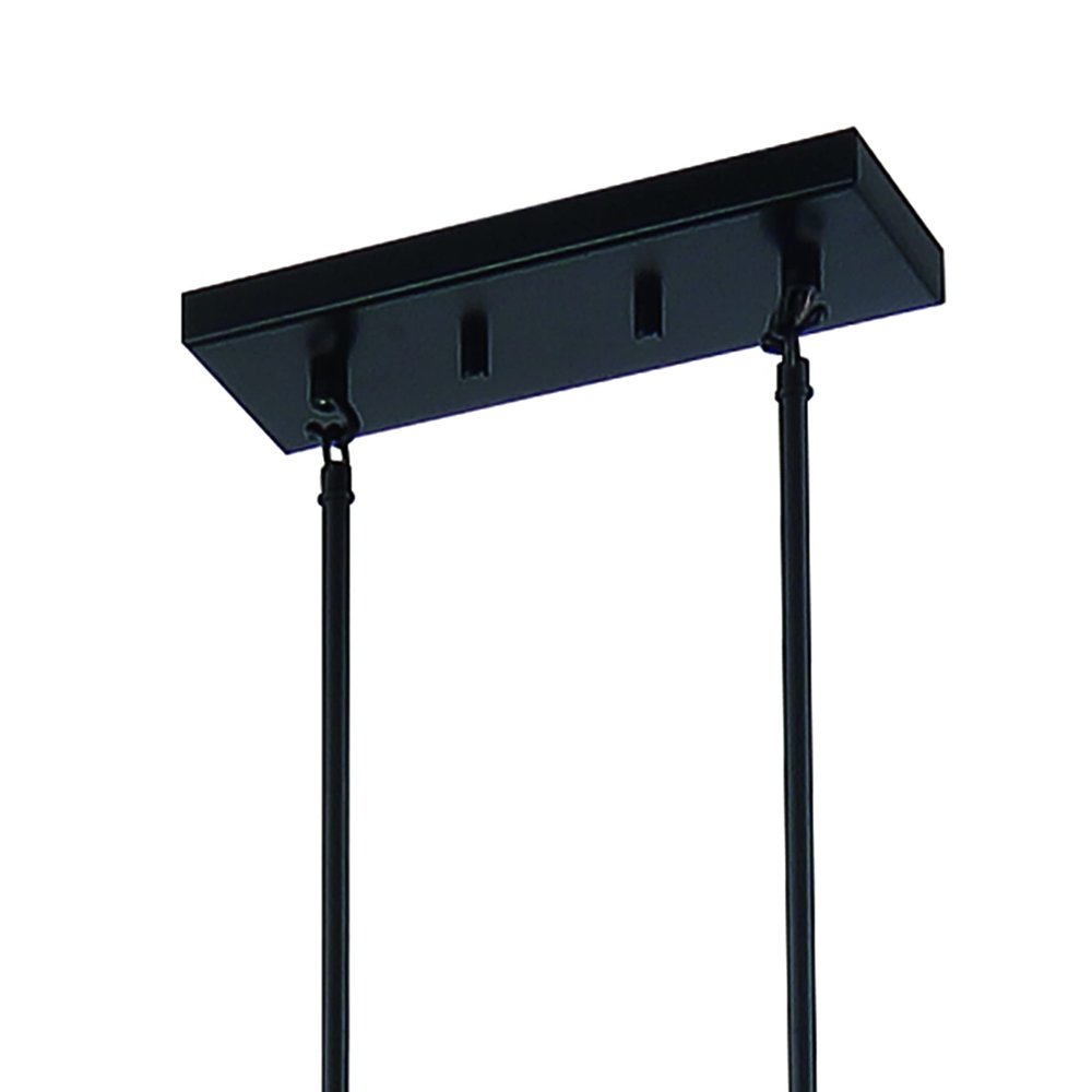 Brown And Black Kitchen Island Five Light Metal Dimmable Chandelier — view 3