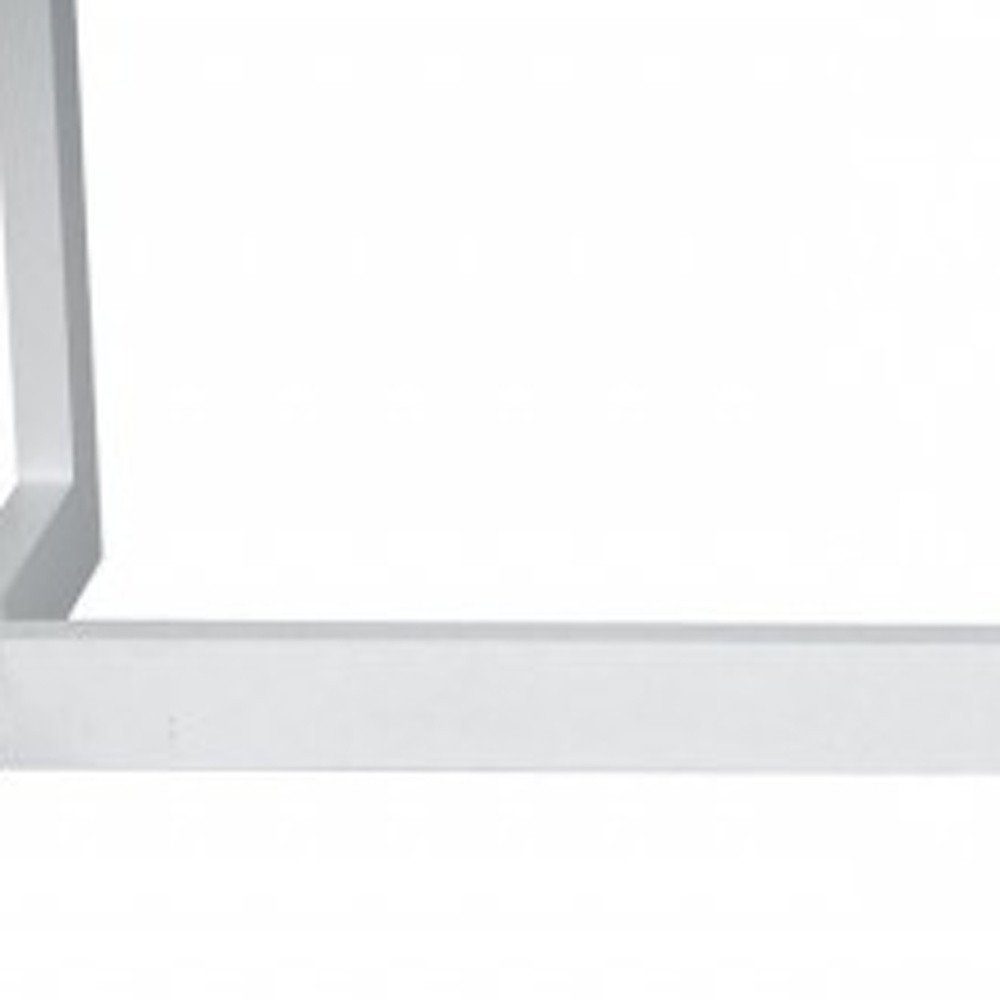 83" White Aluminum Outdoor Dining Table HomeRoots