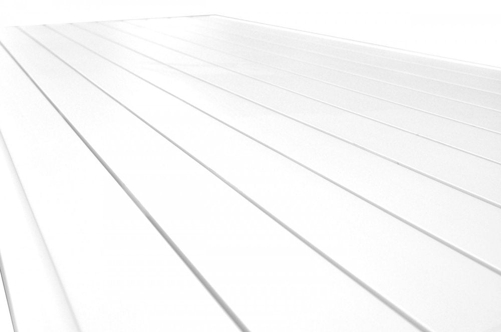 83" White Aluminum Outdoor Dining Table HomeRoots