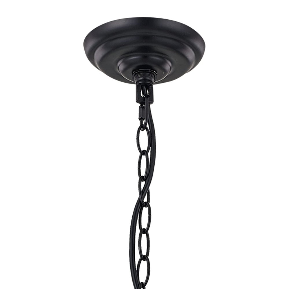 Brown And Black Candle Style Twelve Light Metal Dimmable Chandelier — view 4
