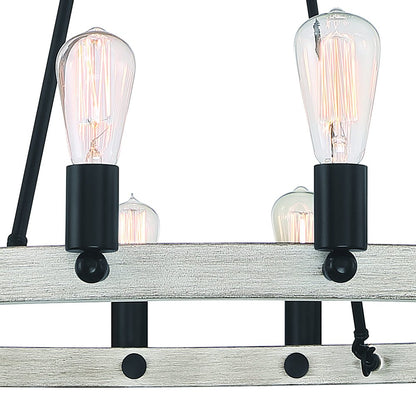 Black And Gray Candle Style Multi Light Metal Dimmable Chandelier