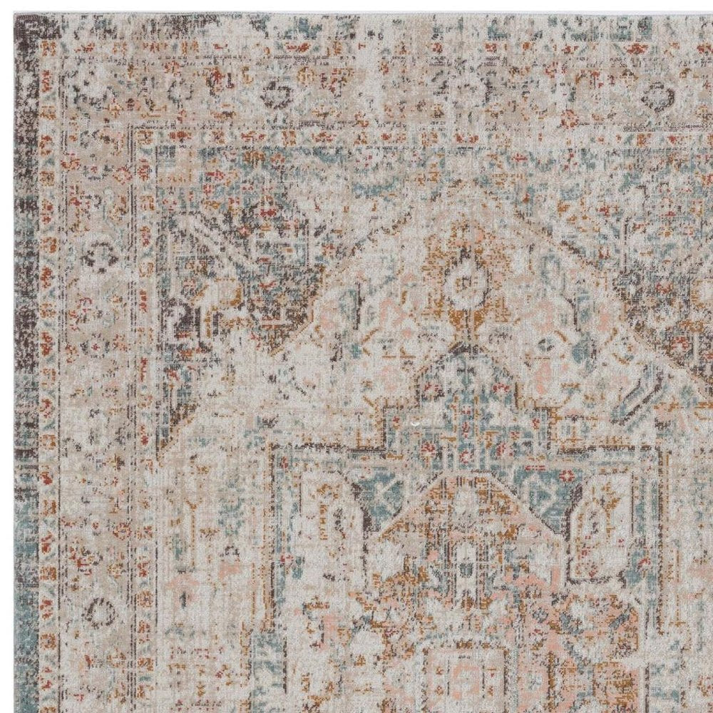 9' X 12' Beige Indoor Outdoor Area Rug HomeRoots