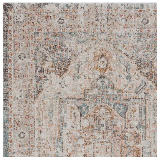9' X 12' Beige Indoor Outdoor Area Rug