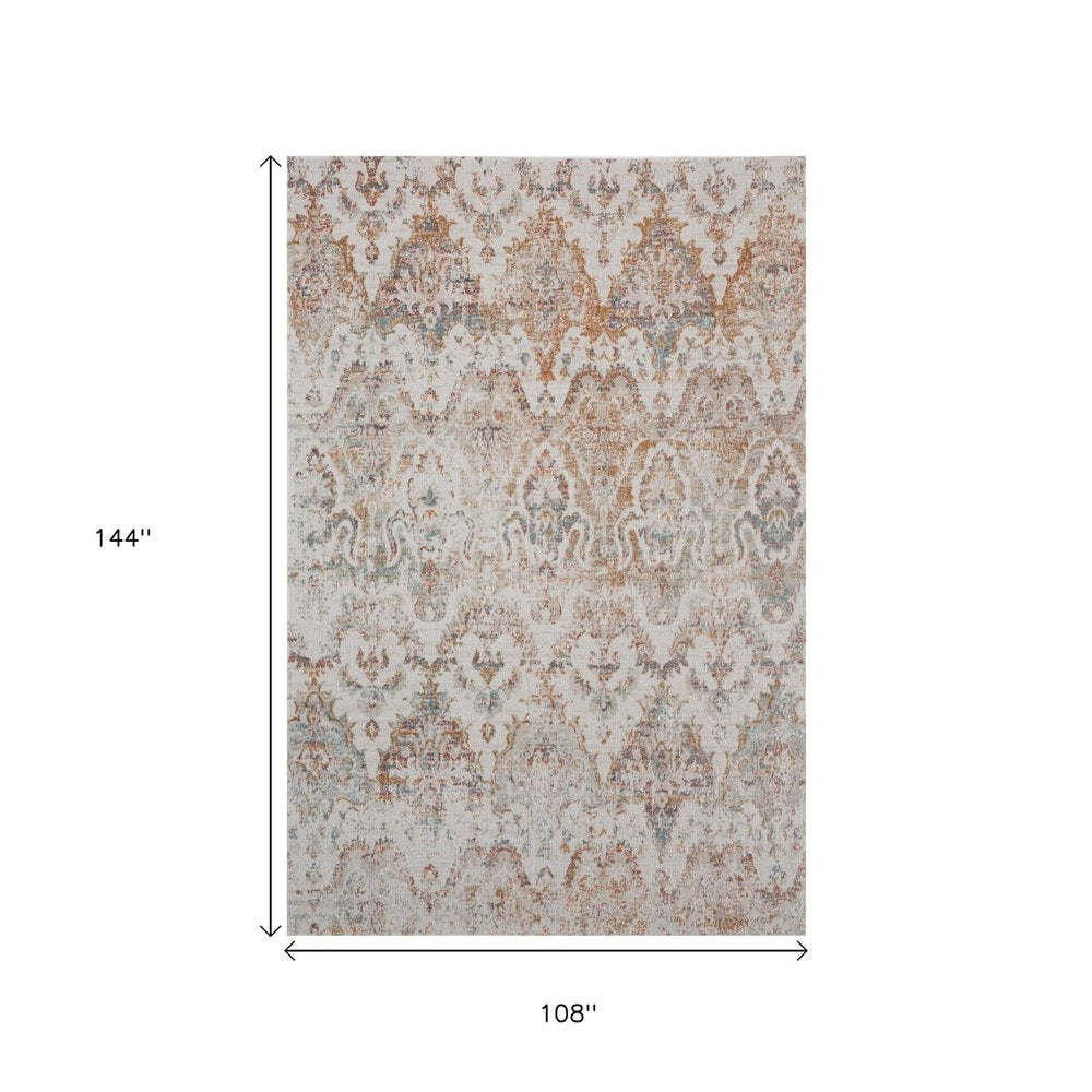 9' X 12' Beige Indoor Outdoor Area Rug — view 3