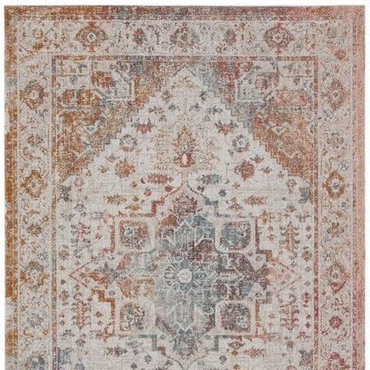 8' X 10' Beige Indoor Outdoor Area Rug HomeRoots