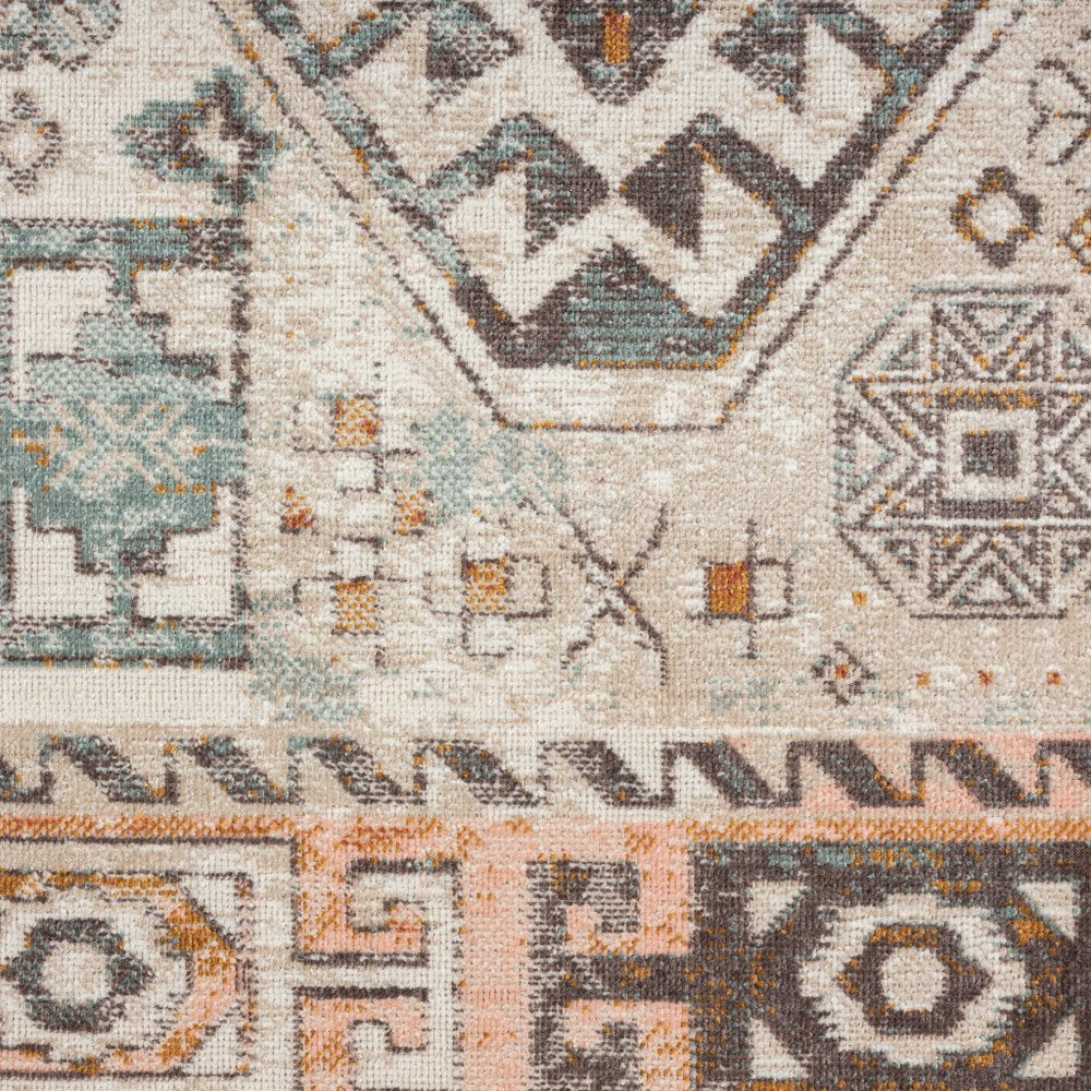 5' X 8' Cream Indoor Outdoor Area Rug HomeRoots