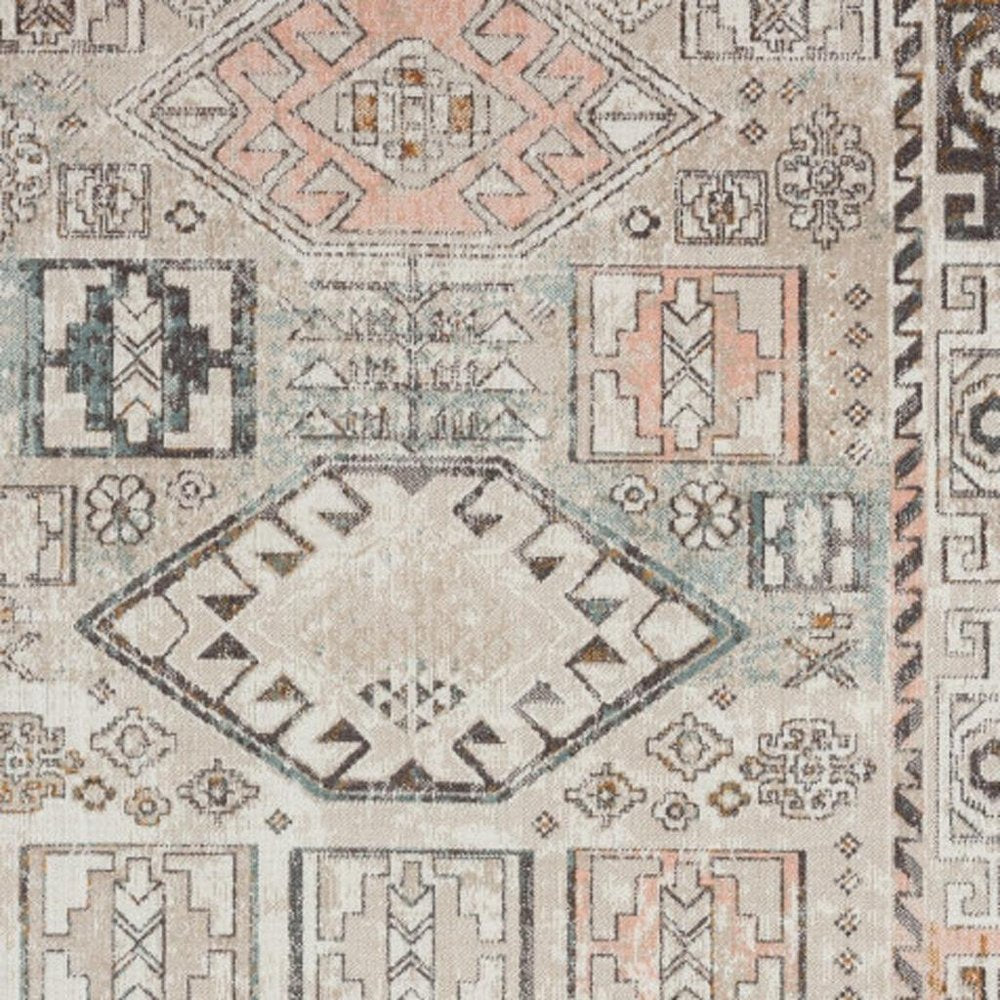 8' X 10' Cream Indoor Outdoor Area Rug HomeRoots