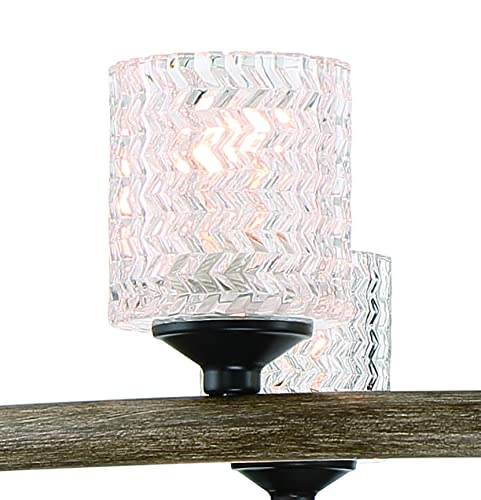 Black Candle Style Twelve Light Metal Dimmable Chandelier With White Shades — view 5