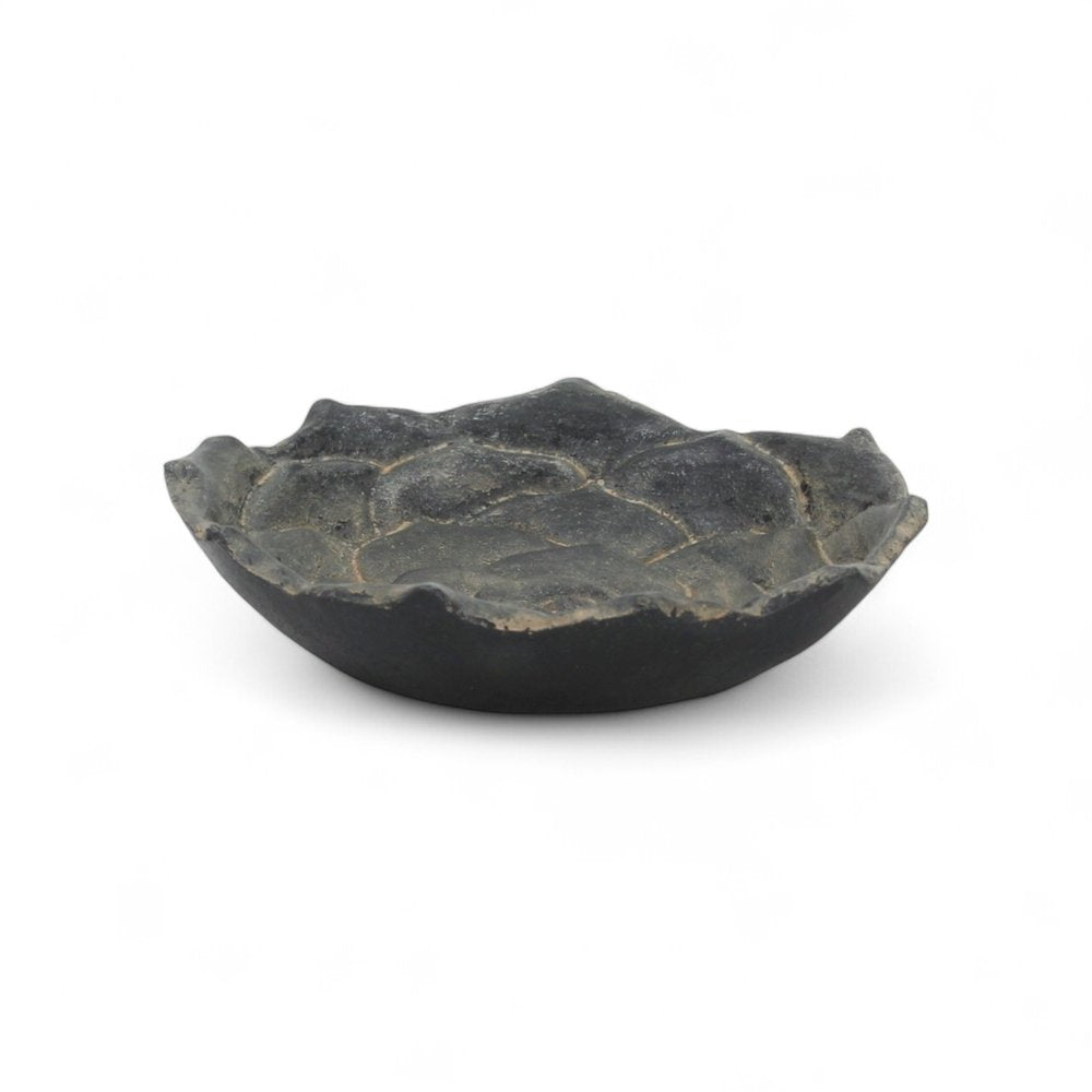 5" Black Novelty Metal Handmade Tray HomeRoots